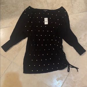 Express black 3/4 sweater